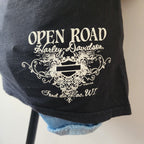 Y2K Harley-Davidson Black Graphic Cut-Out Top