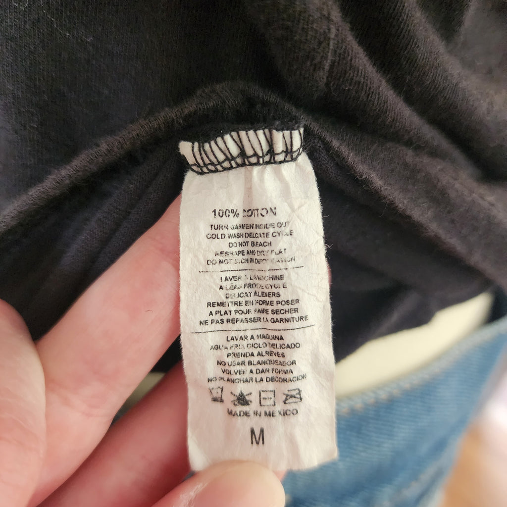 Y2K Harley-Davidson Black Graphic Cut-Out Top