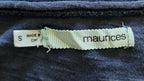 Maurices Blue and White Bedazzled Graphic Print Top