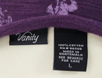 Vanity Purple and Silver Glitter Cathedral Henley Top