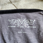 Maurices Black and Grey Lace Bedazzled Long Sleeved Top