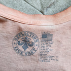 Y2K Affliction Orange Graphic Studded Cut-Out Top
