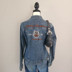 Vintage 105th Anniversary Harley-Davidson Studded Button-Up Denim Jacket
