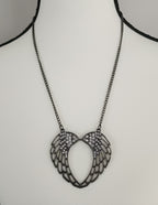 Cathedral Wings Rhinestone Fashion Necklace