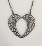 Cathedral Wings Rhinestone Fashion Necklace