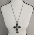 Grunge Cross Rhinestones Fashion Necklace