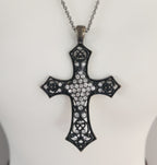 Grunge Cross Rhinestones Fashion Necklace