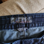 Y2K Silver Jeans Low Rise Dark Wash Embroidered Bootcut Denim Jeans