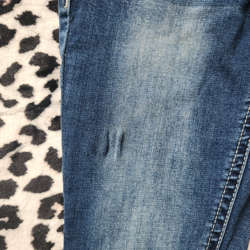 Y2K Vanity Low Rise Medium Wash Cathedral Embellished Flares Denim Jeans