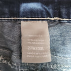 Y2K Vanity Low Rise Medium Wash Cathedral Embellished Flares Denim Jeans