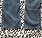 Y2K L.A. Idol Low Rise Dark Grey Wash Embellished Bootcut Denim Jeans