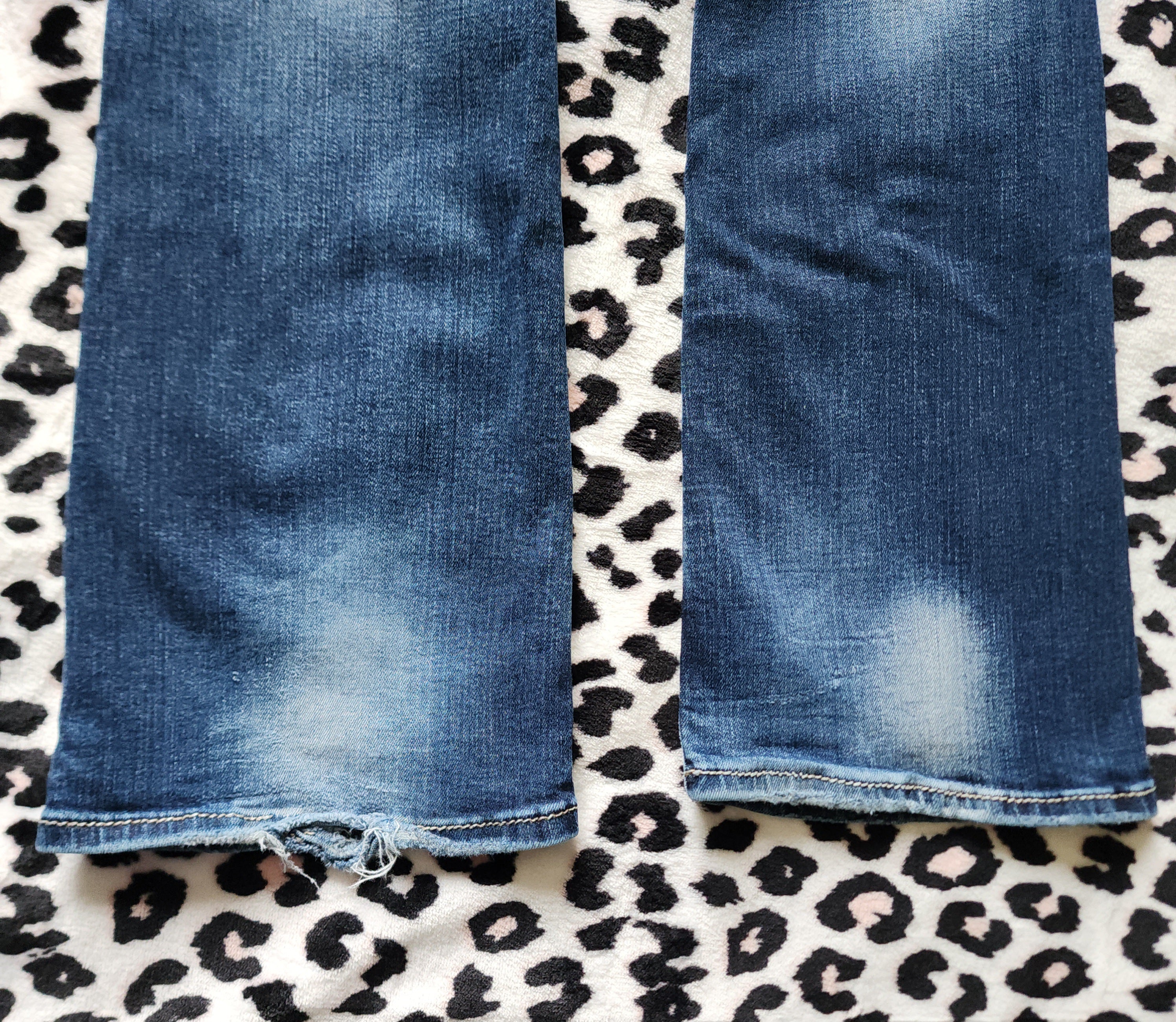Y2K Rock Revival Low Rise Medium Wash Blue Cathedral Embellished Bootcut Denim Jeans