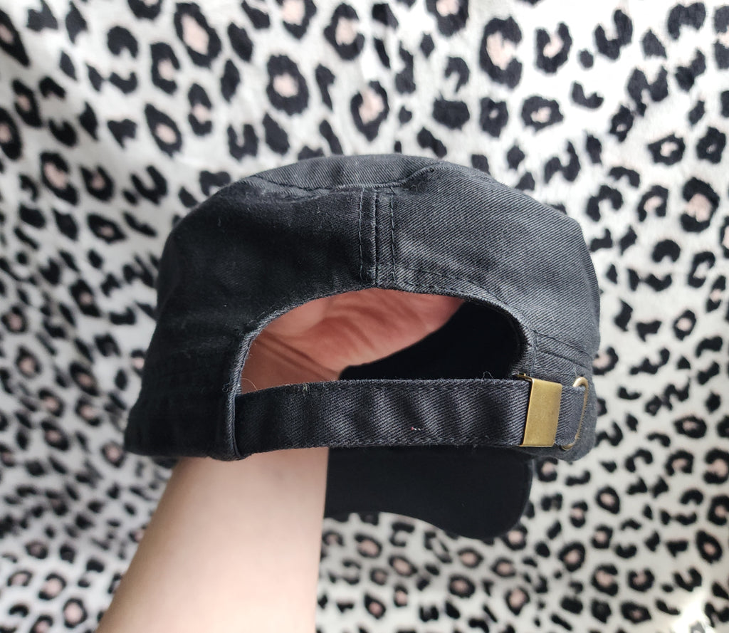 Y2K Football Beaded Distressed Graphic Print Cadet Hat