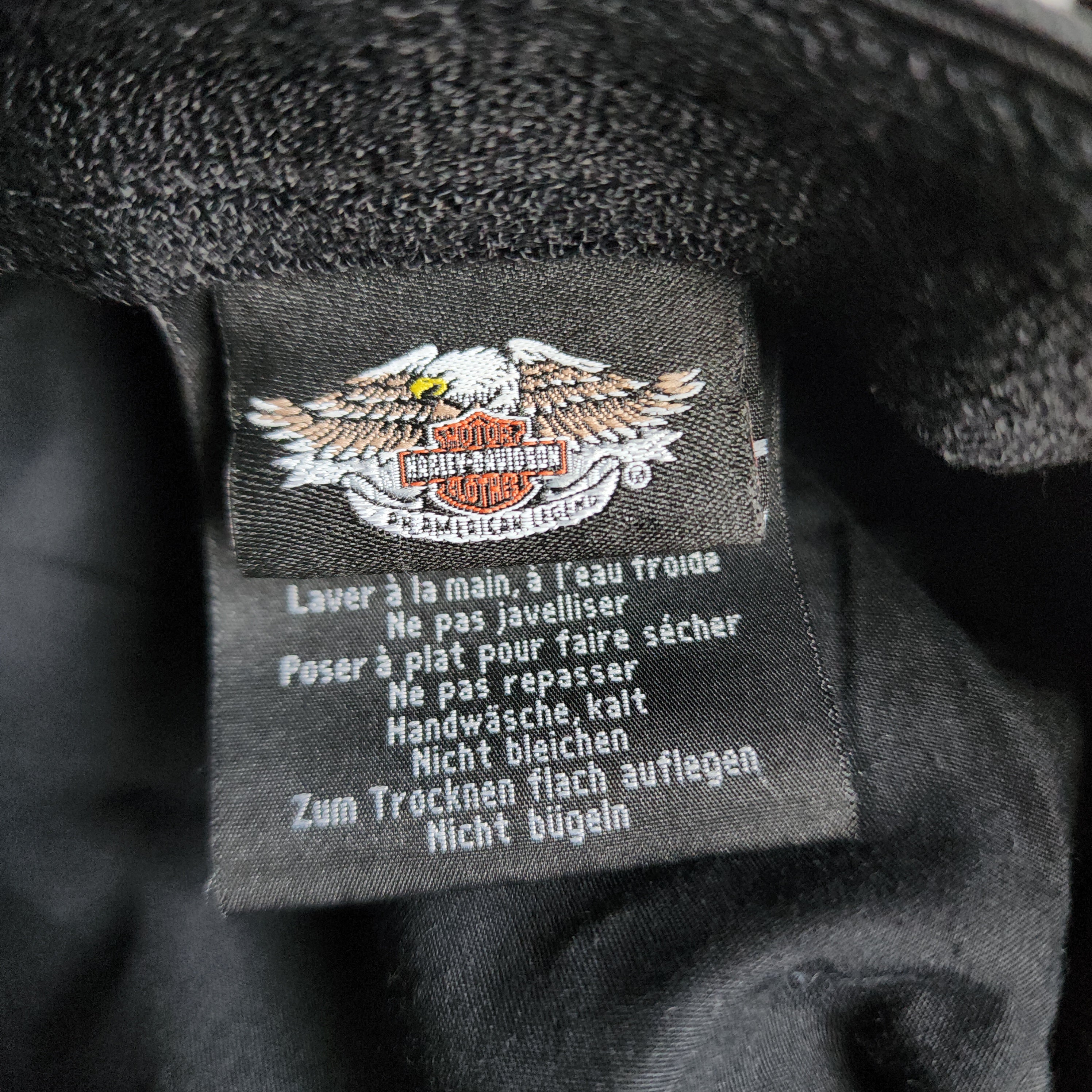 Harley-Davidson Black Sequin Embroidered Graphic Print Cadet Cap