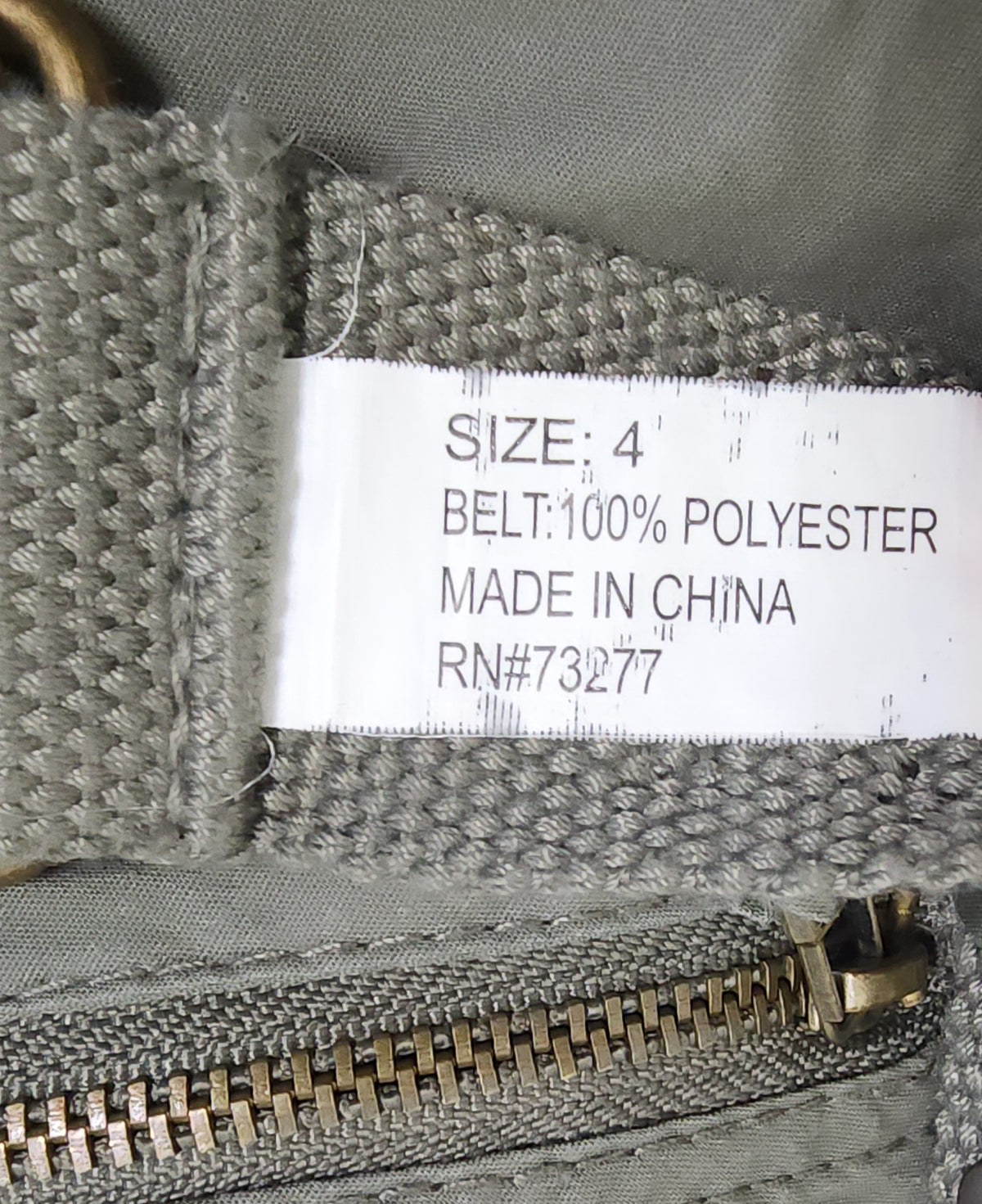 Y2K Green Olive Lowrise Cargo Capris with Built-In Studded Belt