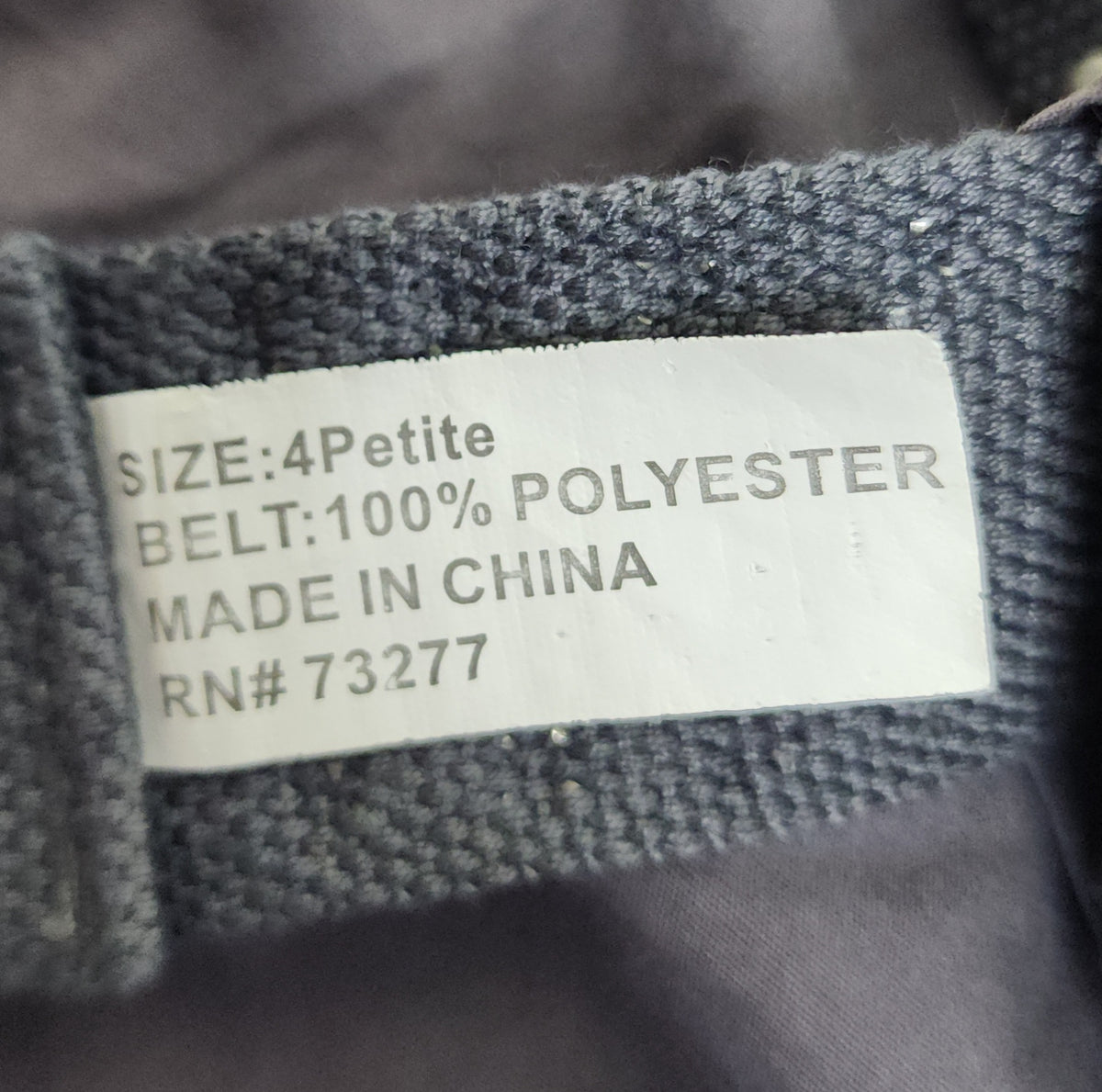 Y2K Grey Lowrise Cargo Capris with Built-In Studded Belt