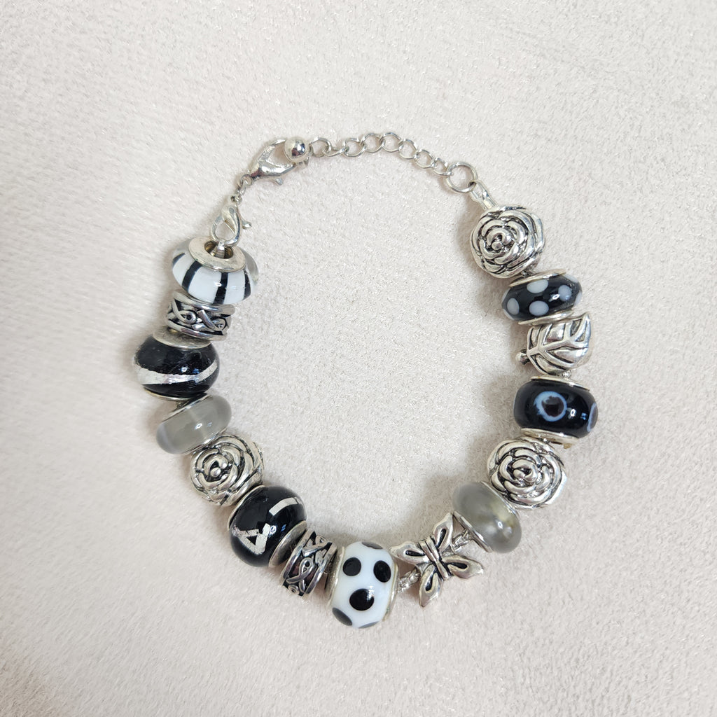 Chunky Charm Beaded Fashion Bracelet