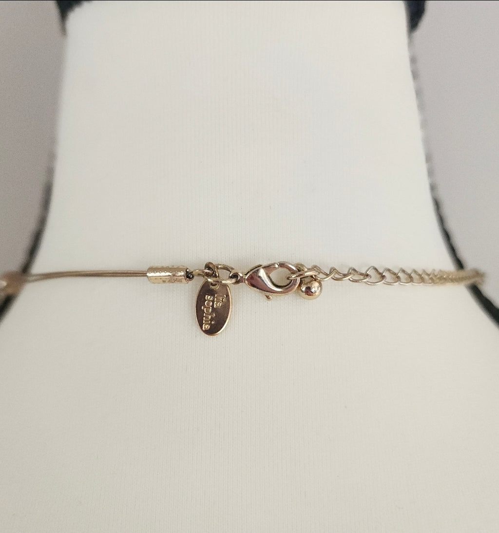 Brown Beaded Layered Fashion Necklace