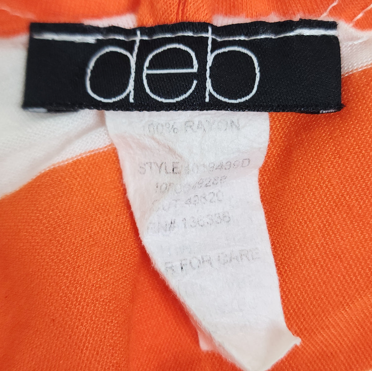 Y2K Orange N' White Striped Off-The-Shoulder Top with Removable Necklace