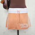 Y2K Aéropostale Orange Graphic Print Mini Skirt with Built-In Shorts