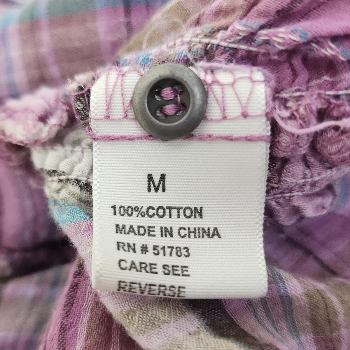 Purple Plaid Babydoll Button-Up Flannel