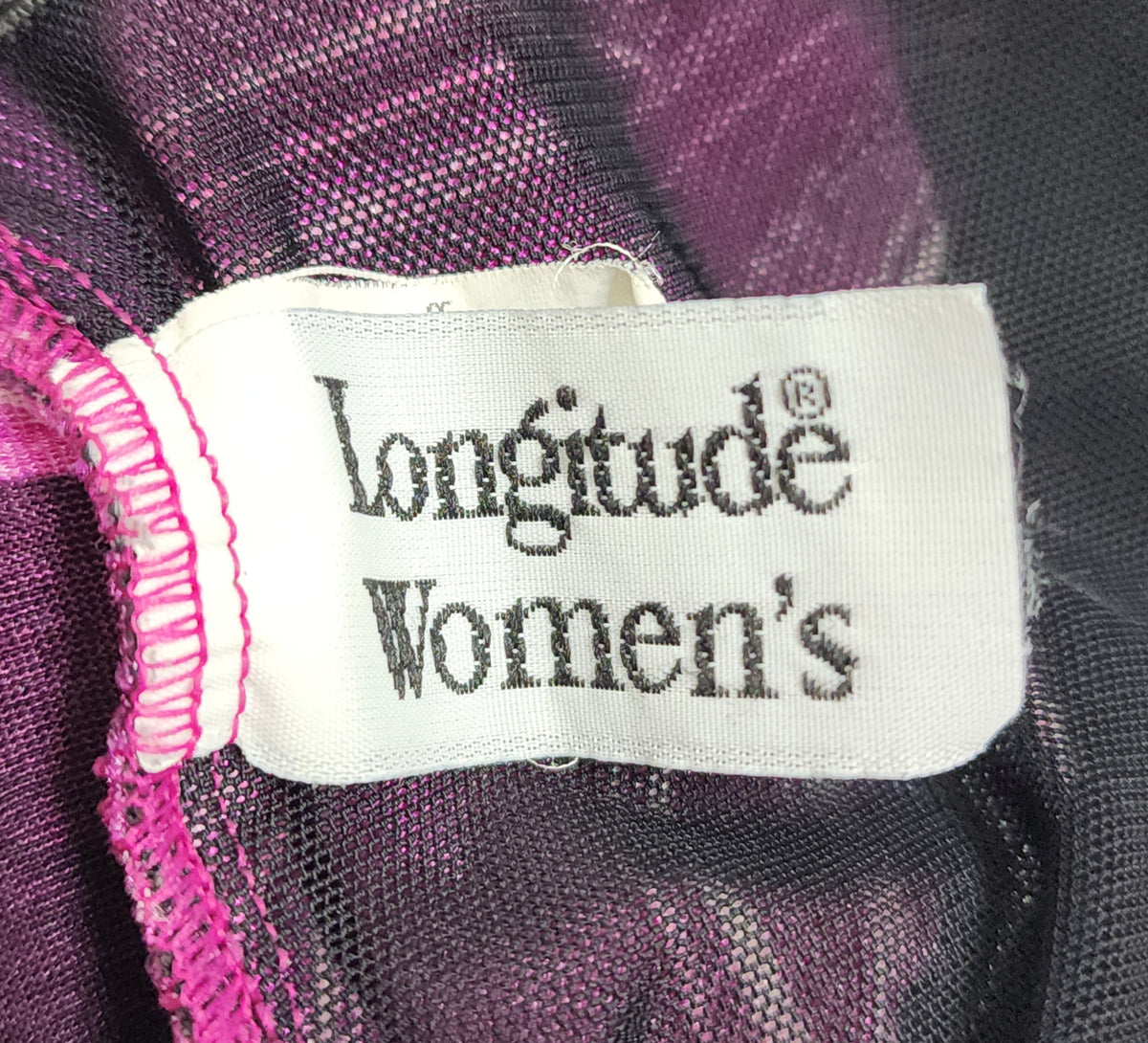 Vintage Magenta N' Black Floral One-Piece Swimsuit