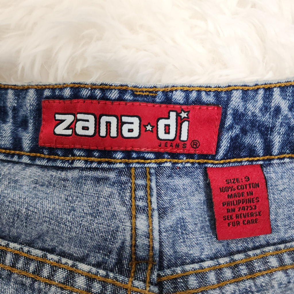 Y2K Low Rise Medium Wash Blue Denim Shorts